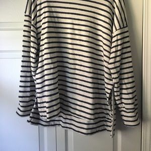 Aerie Blue Striped Sweatshirt